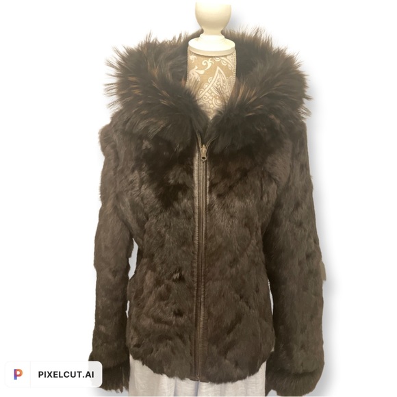 Authentic Fur Jacket Coat Size Small - Picture 1 of 5